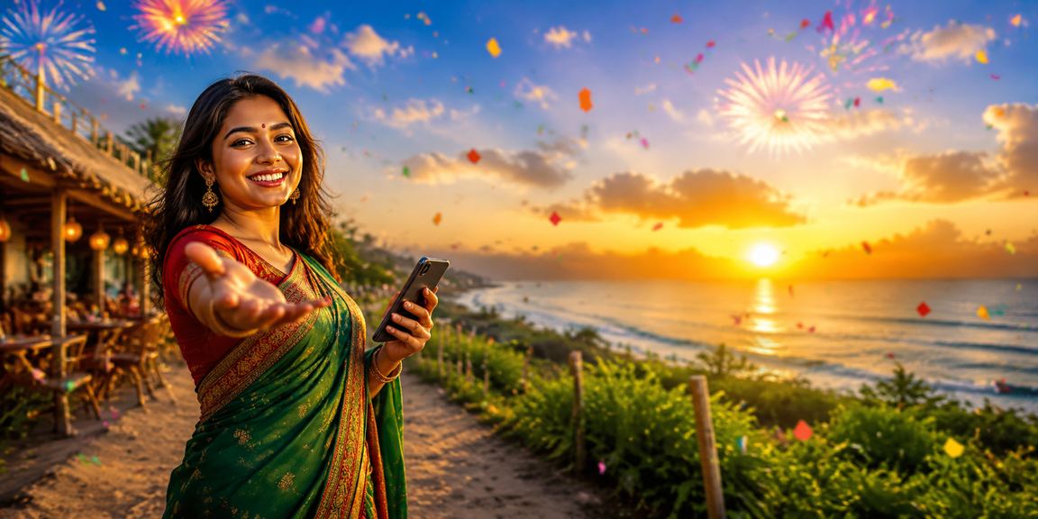 কক্সবাজারের চা বাগানে মোবাইলে দায়িত্বশীলভাবে বিনোদন উপভোগ করছেন একজন ব্যবহারকারী