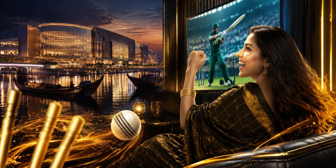 ঢাকায় একজন বাংলাদেশি মডেল ক্রিকেট বেটিং উপভোগ করছেন