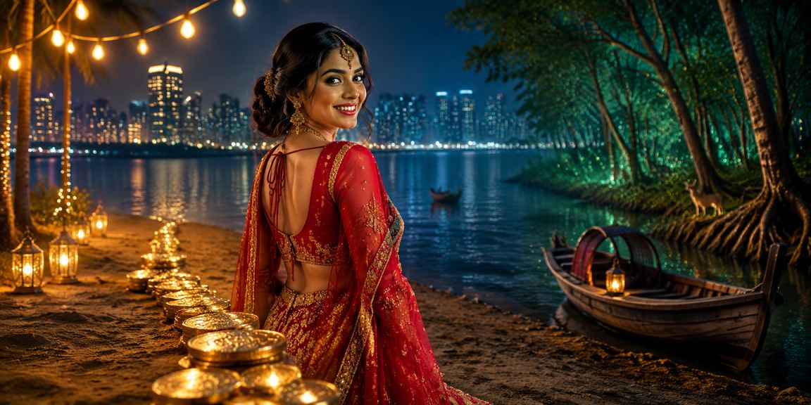 ঢাকার সৈকত পরিবেশে বিনোদনমূলক ক্যাসিনো অভিজ্ঞতা উপভোগ করছেন একজন মডেল